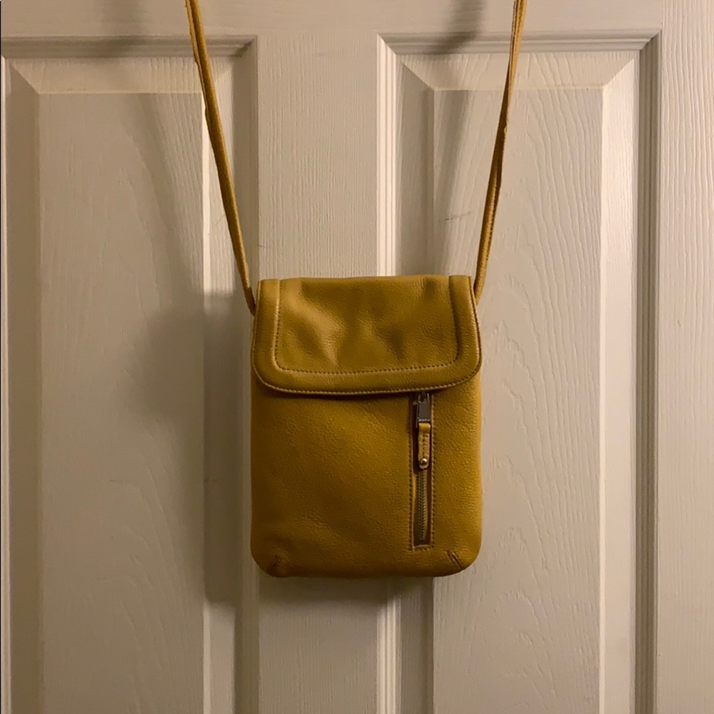 Yellow crossbody bag